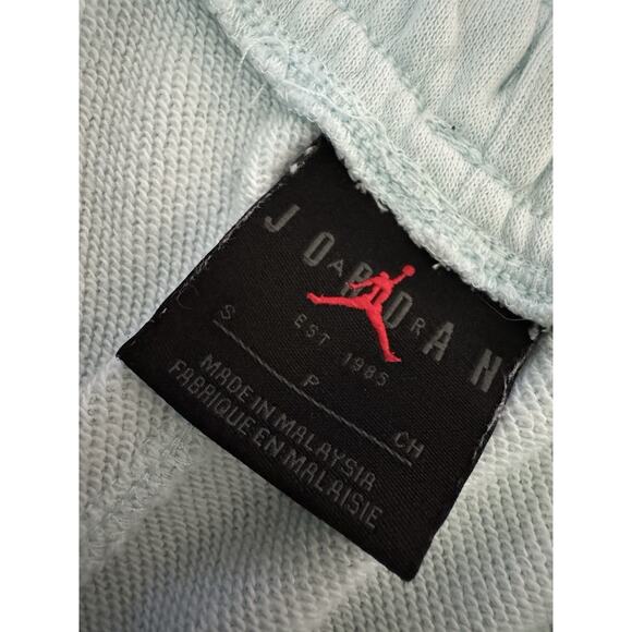 Air Jordan Shorts Men’s Small Nike Flight Fleece Glacier Blue $109 - Picture 9 of 12